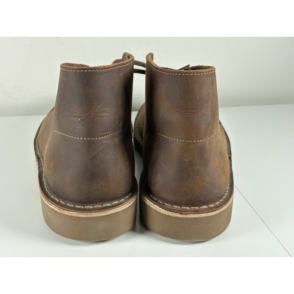 Clarks Men's Bushacre 2 Chukka Desert Boots Beeswax Brown Leather Size 10 Wide - Picture 4 of 7